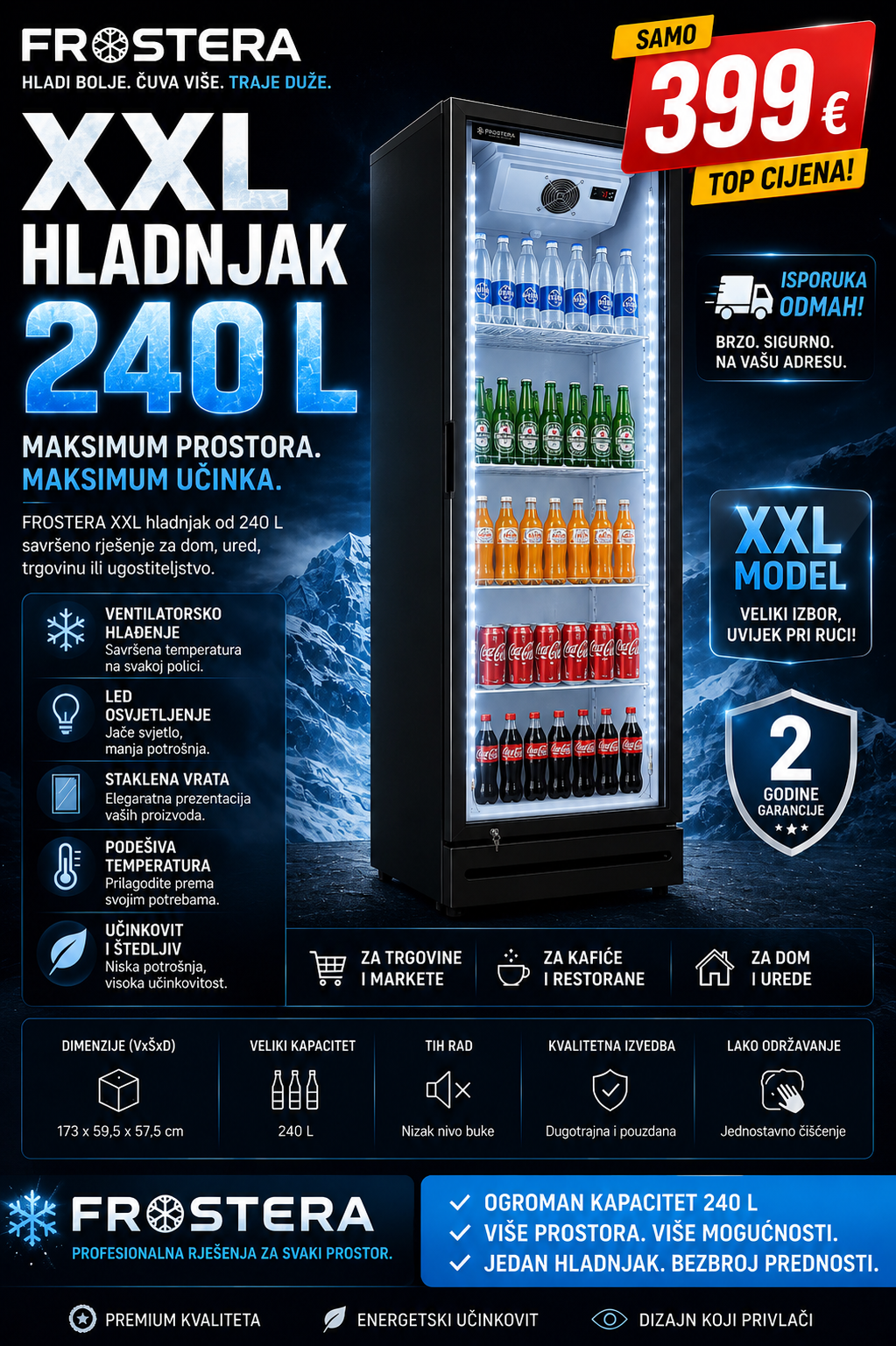 Frostera Hladnjak - Professional 240L