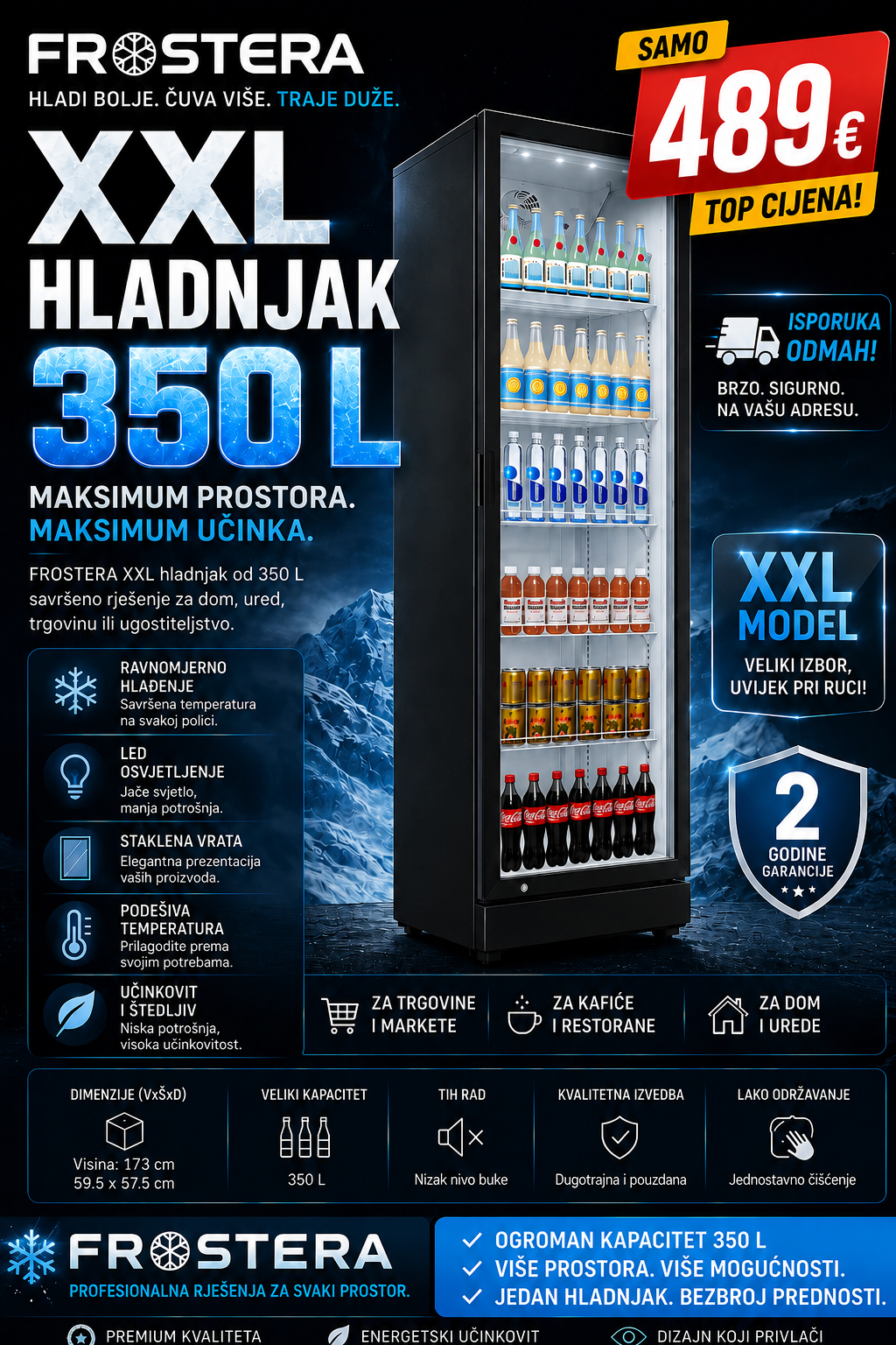 Frostera Hladnjak ULTIMATE 350L